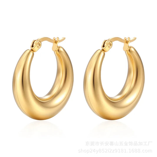 CIRCA HOOP EARRING - Zaneil Luxe