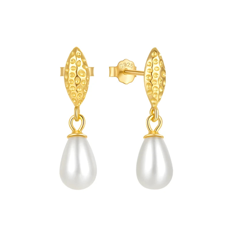 GEO PEARL EARRING - Zaneil Luxe