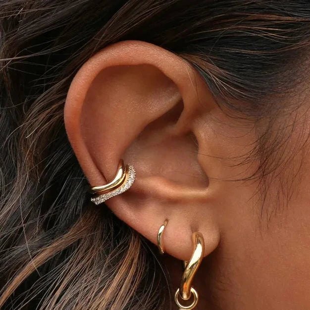 AURORA HOOP EARRING - Zaneil Luxe